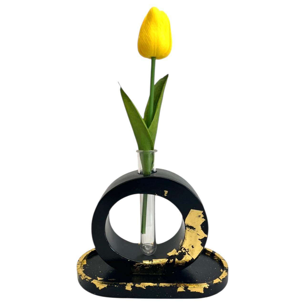 Circular Cement Vase Set