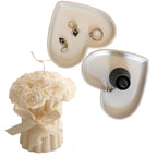 Candle & Heart Tray Set